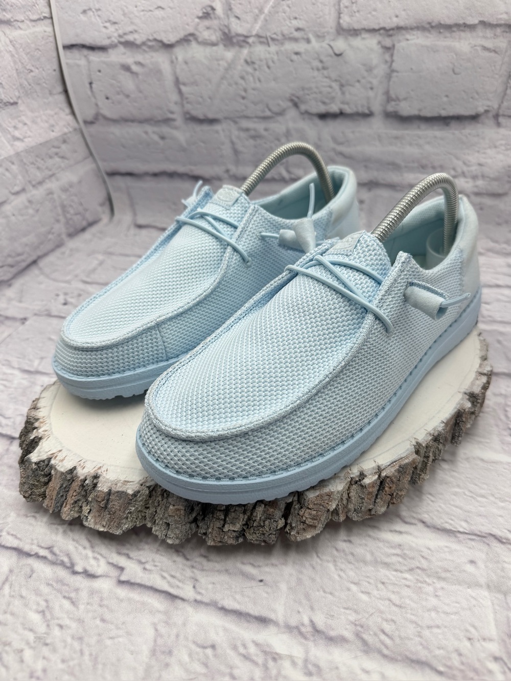 HEY DUDE Wendy Funk Mono W10 Blue Breeze Slip On Comfort Casual Shoes Surf